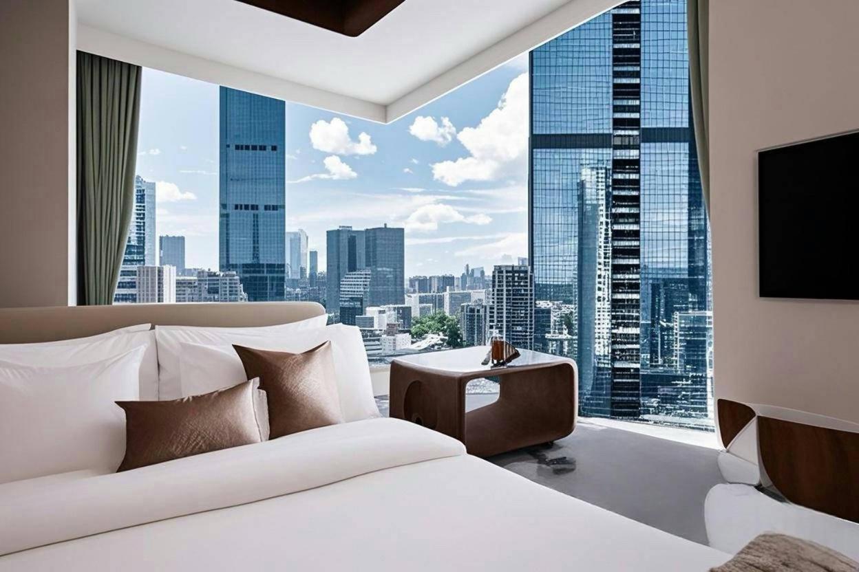 Yun Jin City View Hotel - Guangzhou Taikoo Hui Zhujiang New Town Tianhe Sports Center Extérieur photo